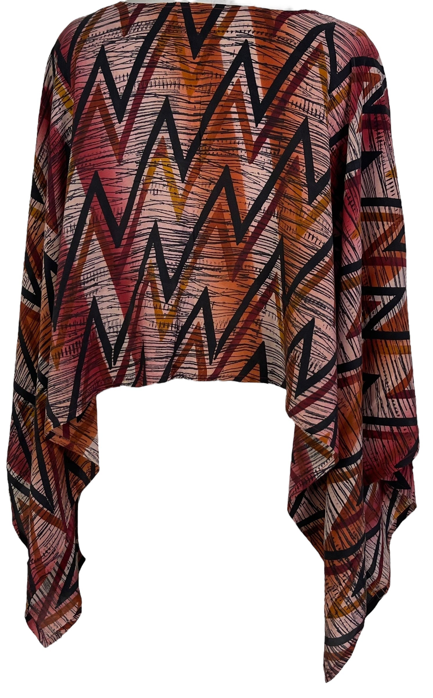 PRC6834 Avatar Pure Silk Capelet Poncho
