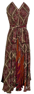 KERRI PRC7229 Avatar Pure Silk Maxi Dress with Belt