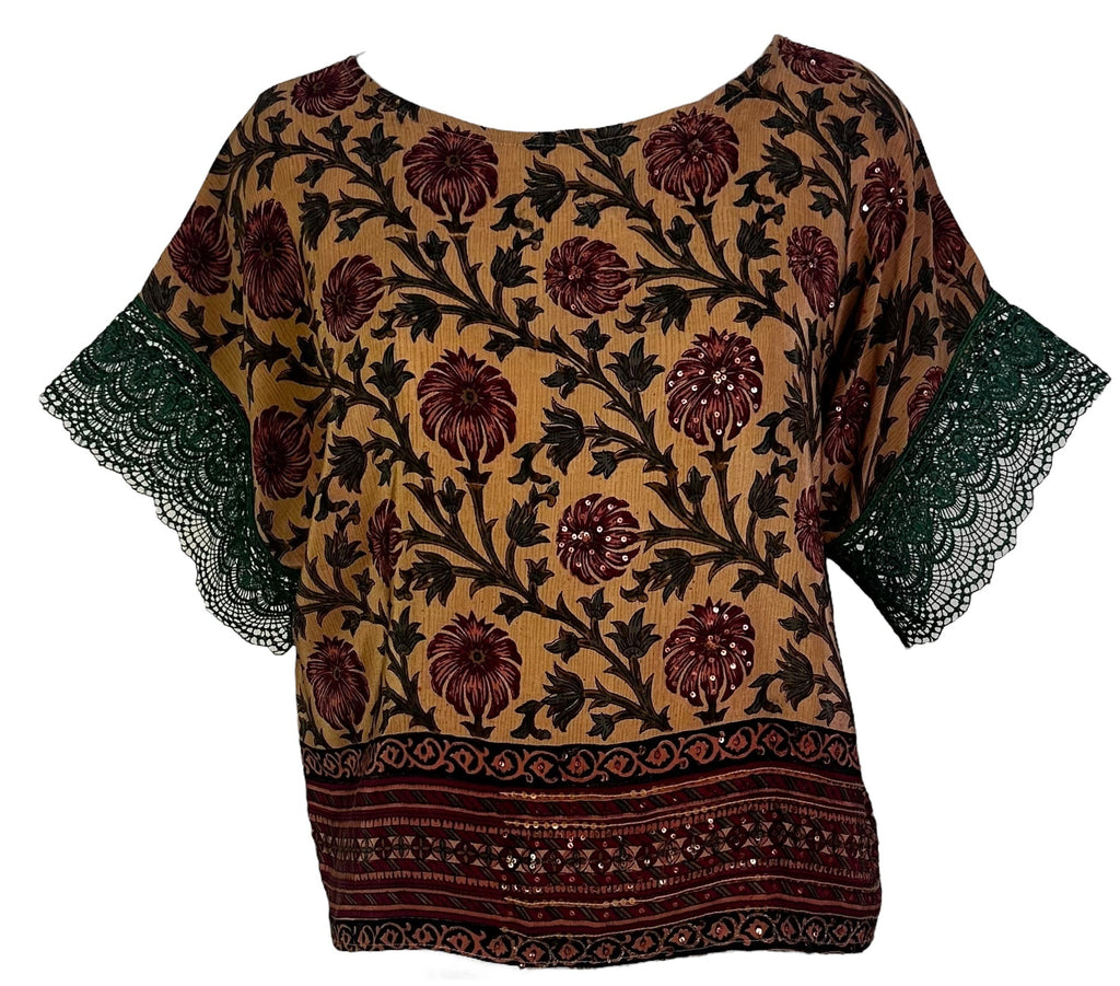 PRC6170 Avatar Pure Silk Boxy Top