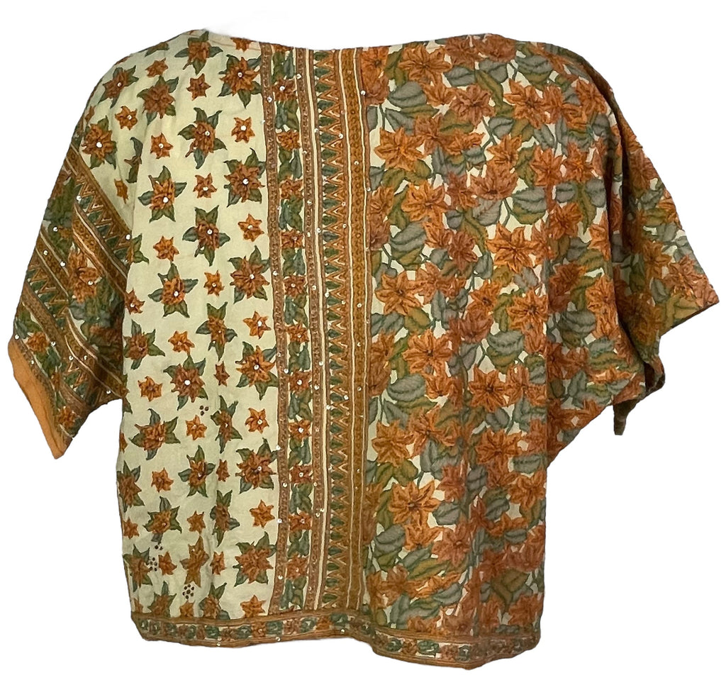 KERRI PRC7472 Avatar Pure Silk Boxy Top
