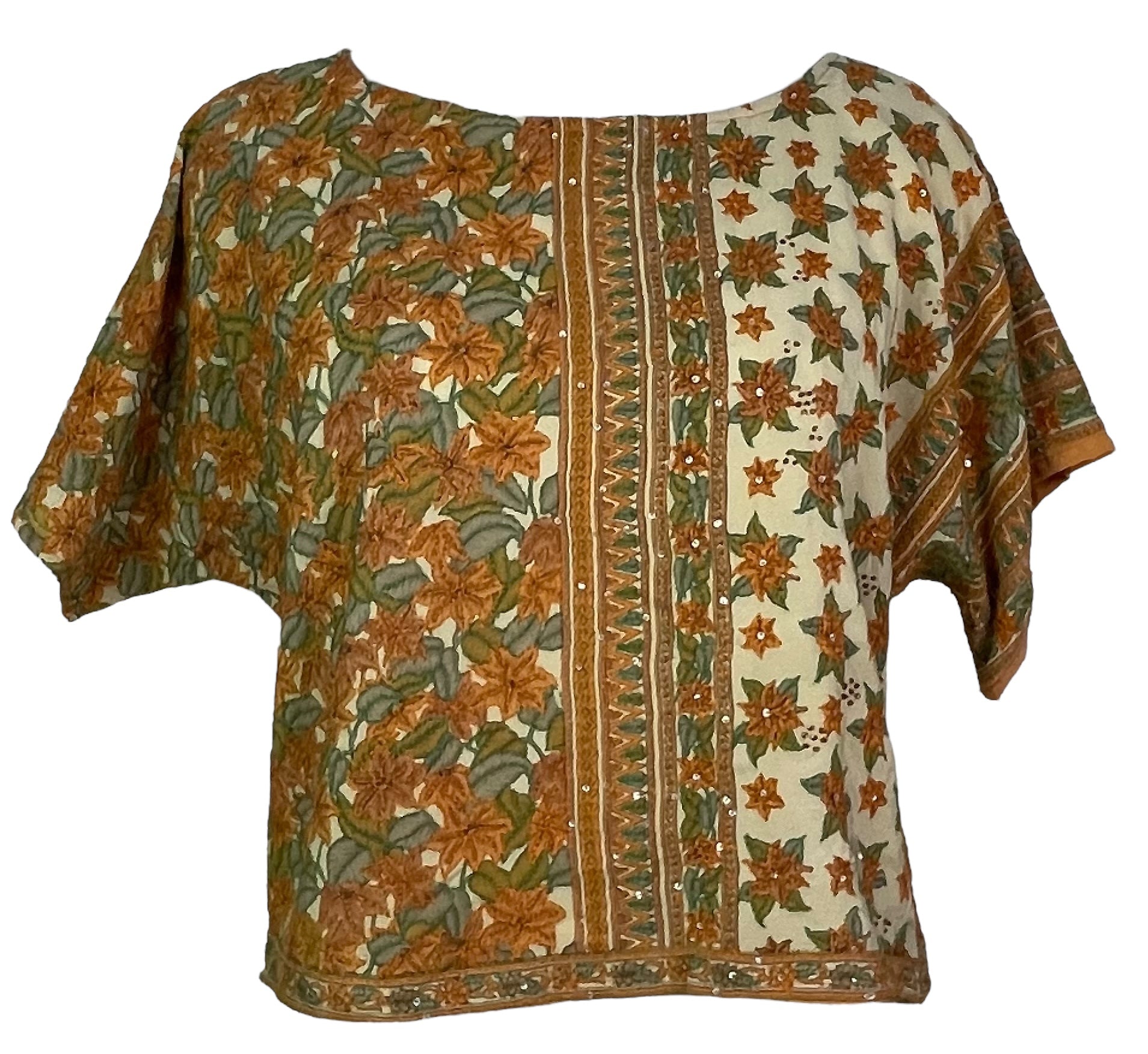 KERRI PRC7472 Avatar Pure Silk Boxy Top