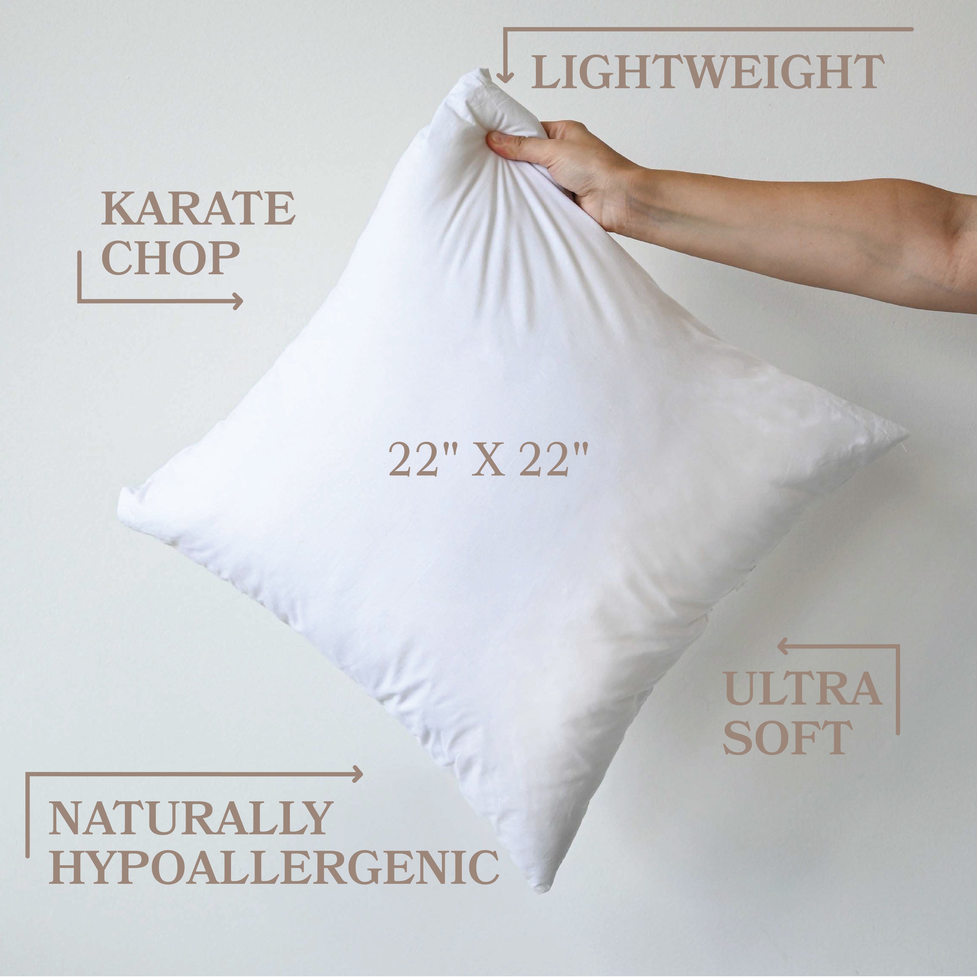 FAUX DOWN CUSHION INSERT FOR 22" X 22"