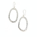 Oval Earrings In Silver Plate