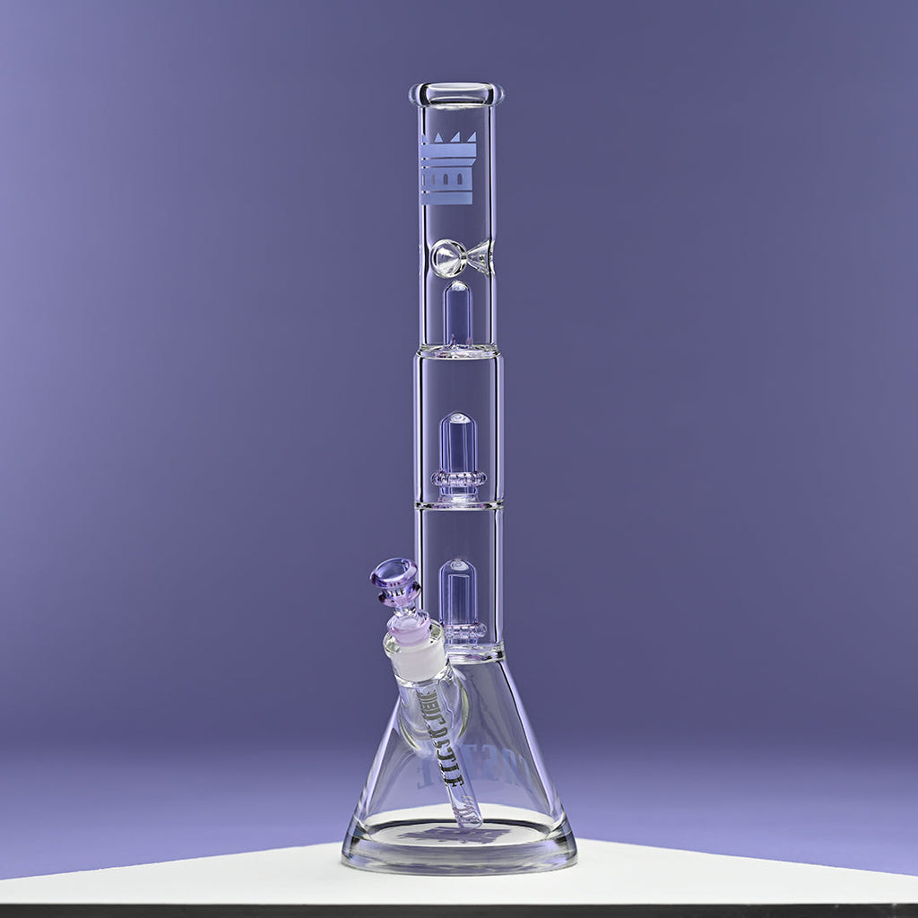 Double Showerhead (18″) Innovative Beaker Bong