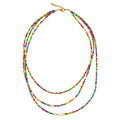 Triple Strand Necklace With Pearls