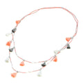 Long Double Strand Tassel Necklace