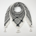 Royal Kufiya (Keffiyeh) | White Handmade Tassels