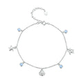 The Tropical Opal Sea Star & Shell Anklet