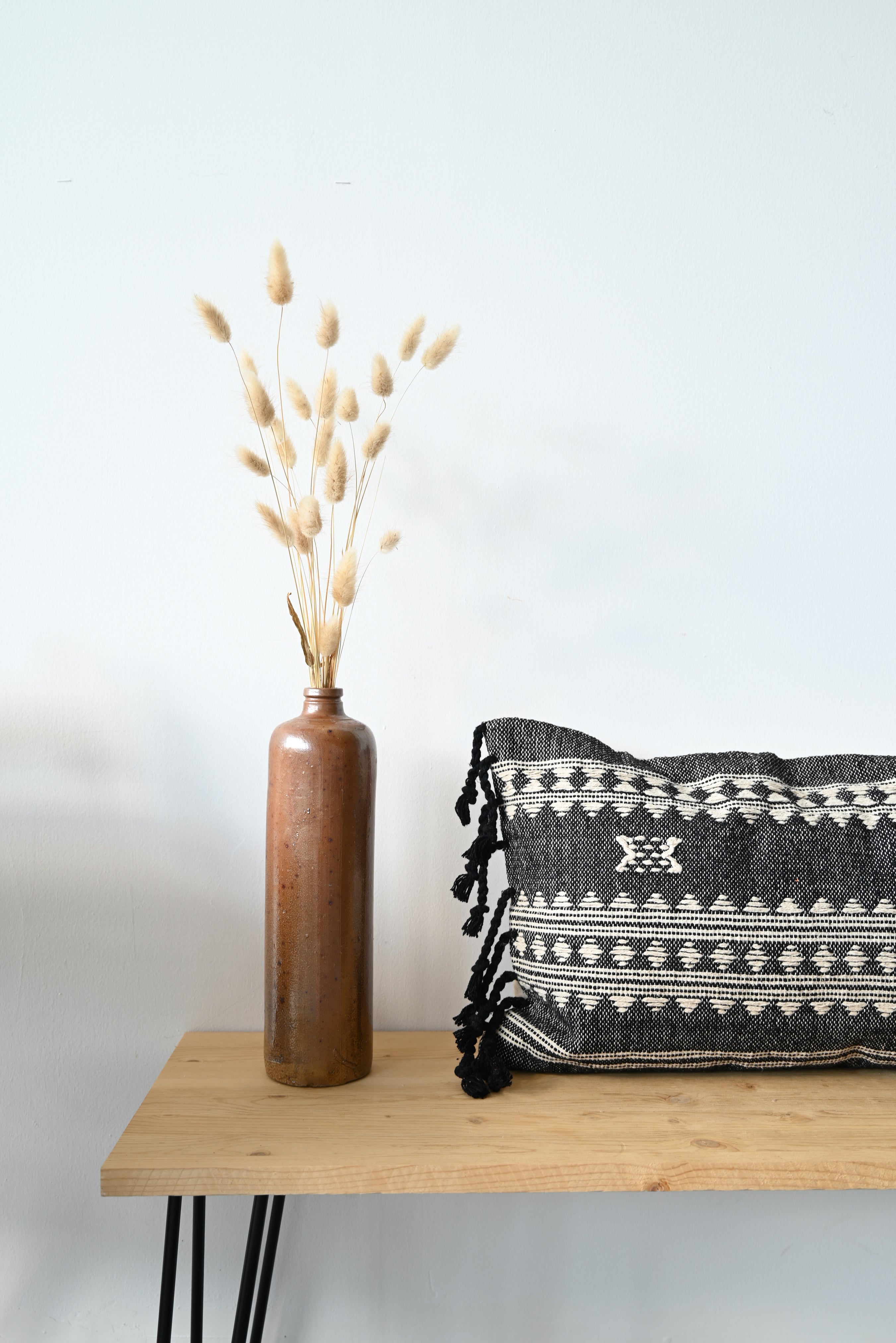 BHUJODI PILLOW COVER - CHARCOAL