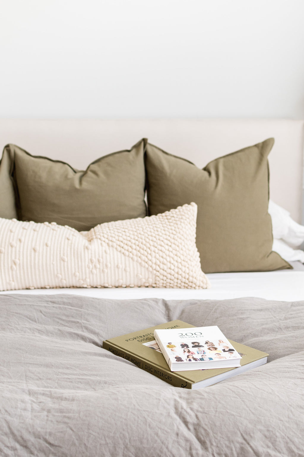COTTON/ LINEN - OLIVE