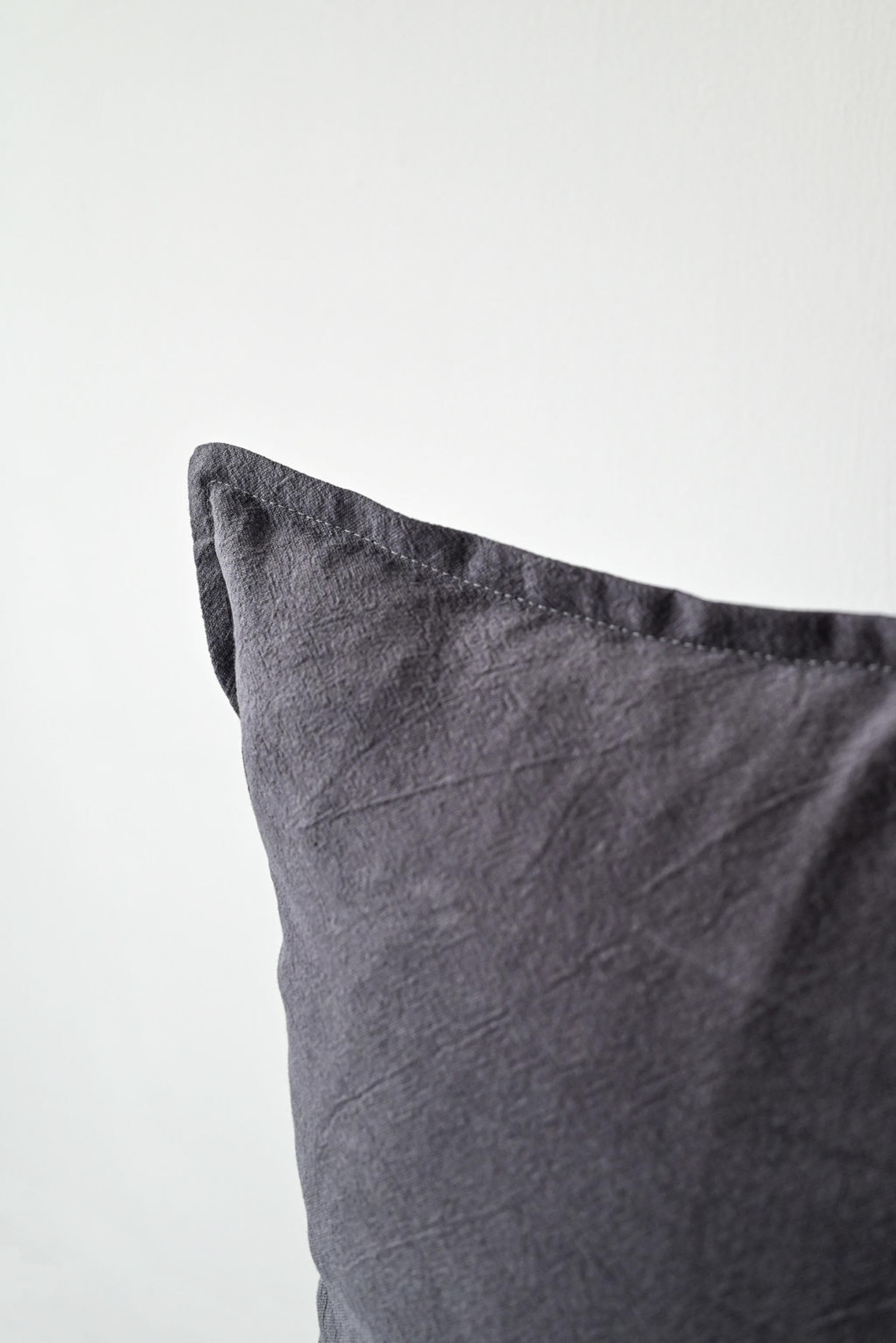 Cotton/ Linen Pillow Cover - Grey - 18" x 18"
