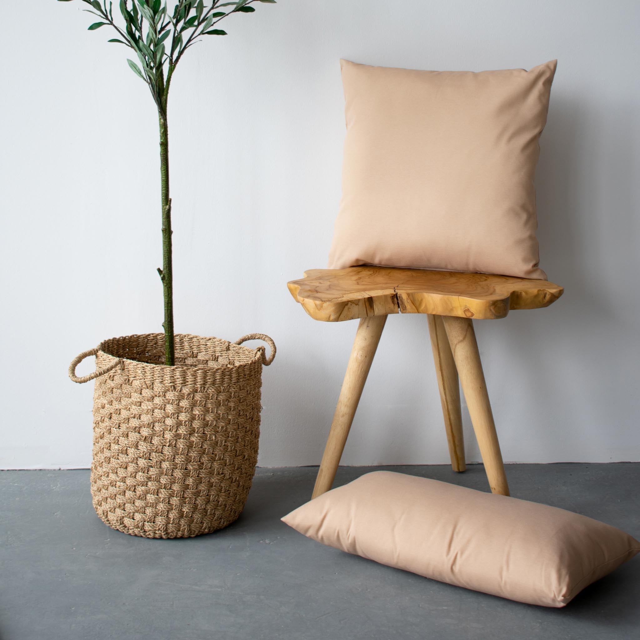 OUTDOOR PILLOW - BEIGE 20"