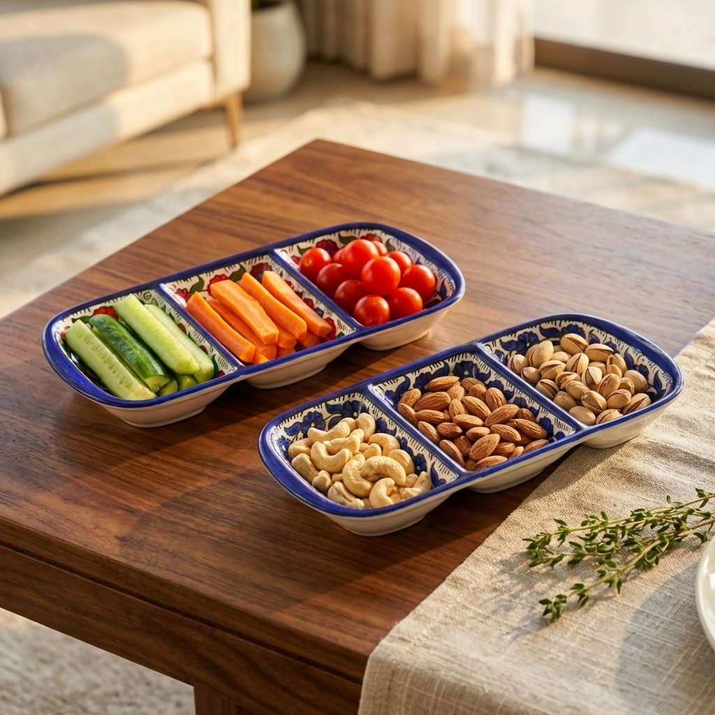 Triple Serving Platter - Zahra