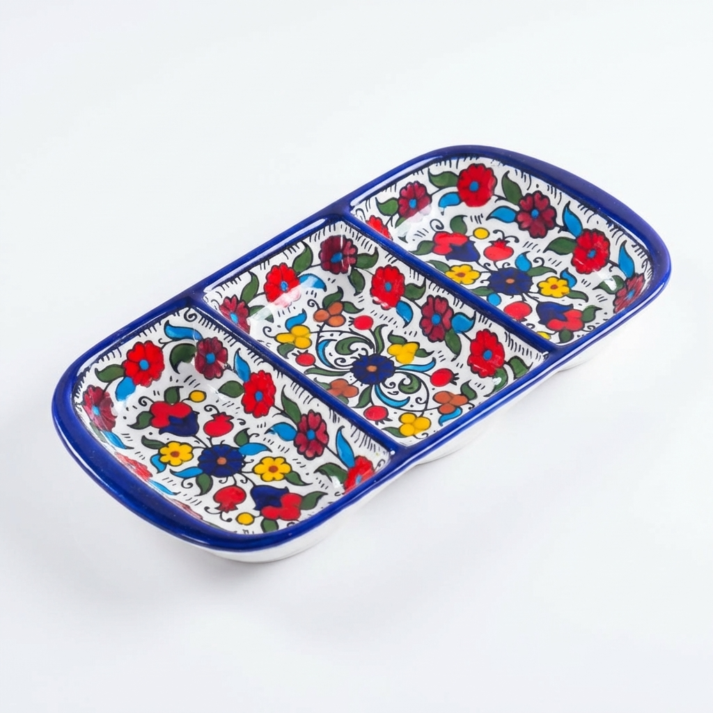Triple Serving Platter - Zahra