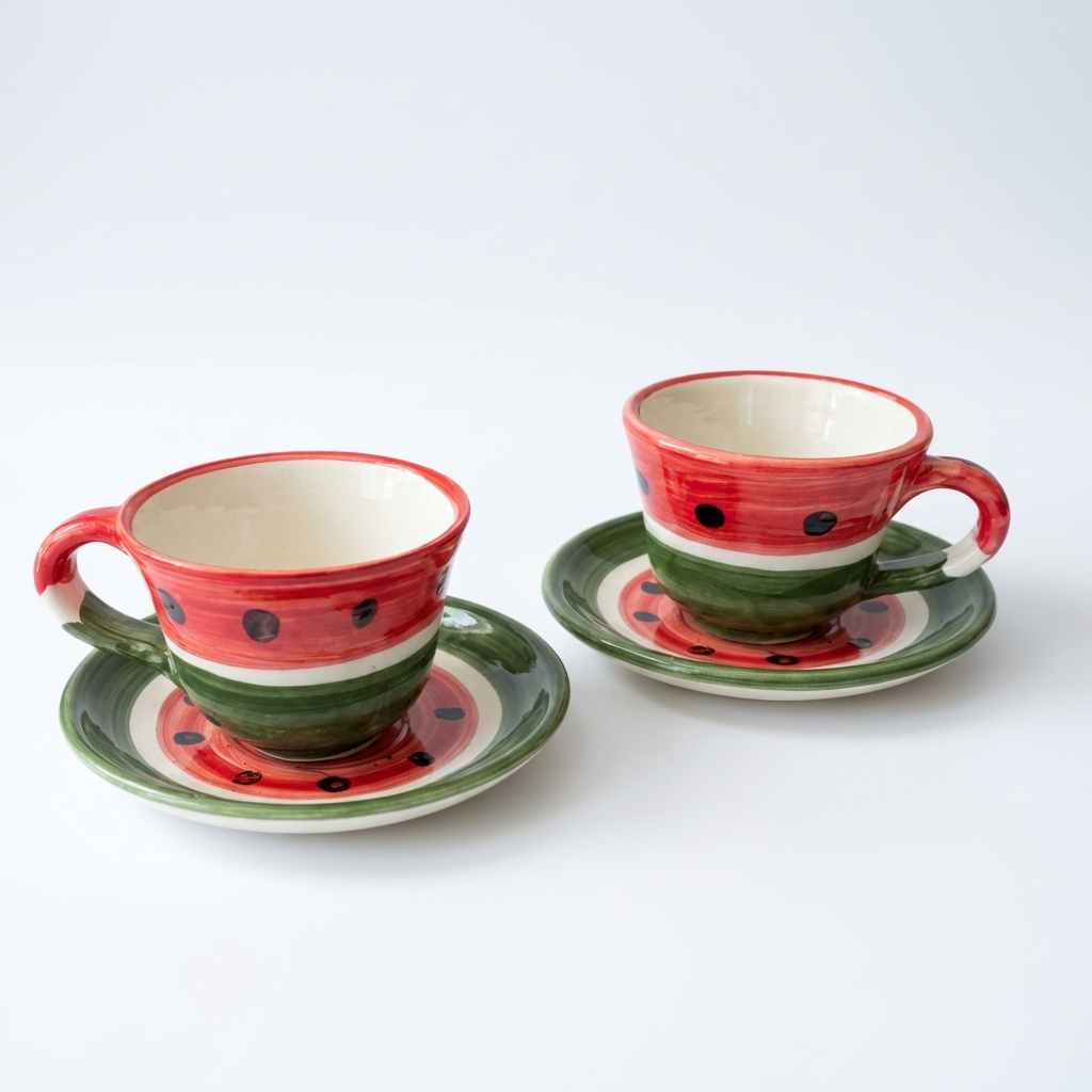 Watermelon Coffee Cup Set - Helweh