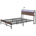 Logan Queen Size Bed Frame with LED Lights