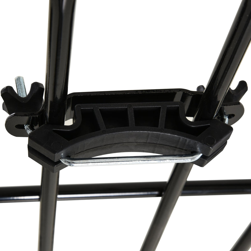 HOMCOM Adjustable 64"/43" x 39" Car Roof Rack Universal Rooftop Cargo Carrier with U-bolts 220 lbs Load Capacity