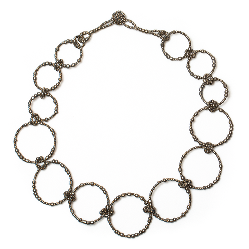 Beaded Hoop Necklace - ZN6201