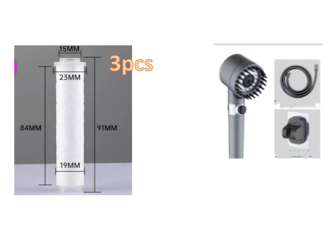 3 Modes Shower Head High Pressure Showerhead