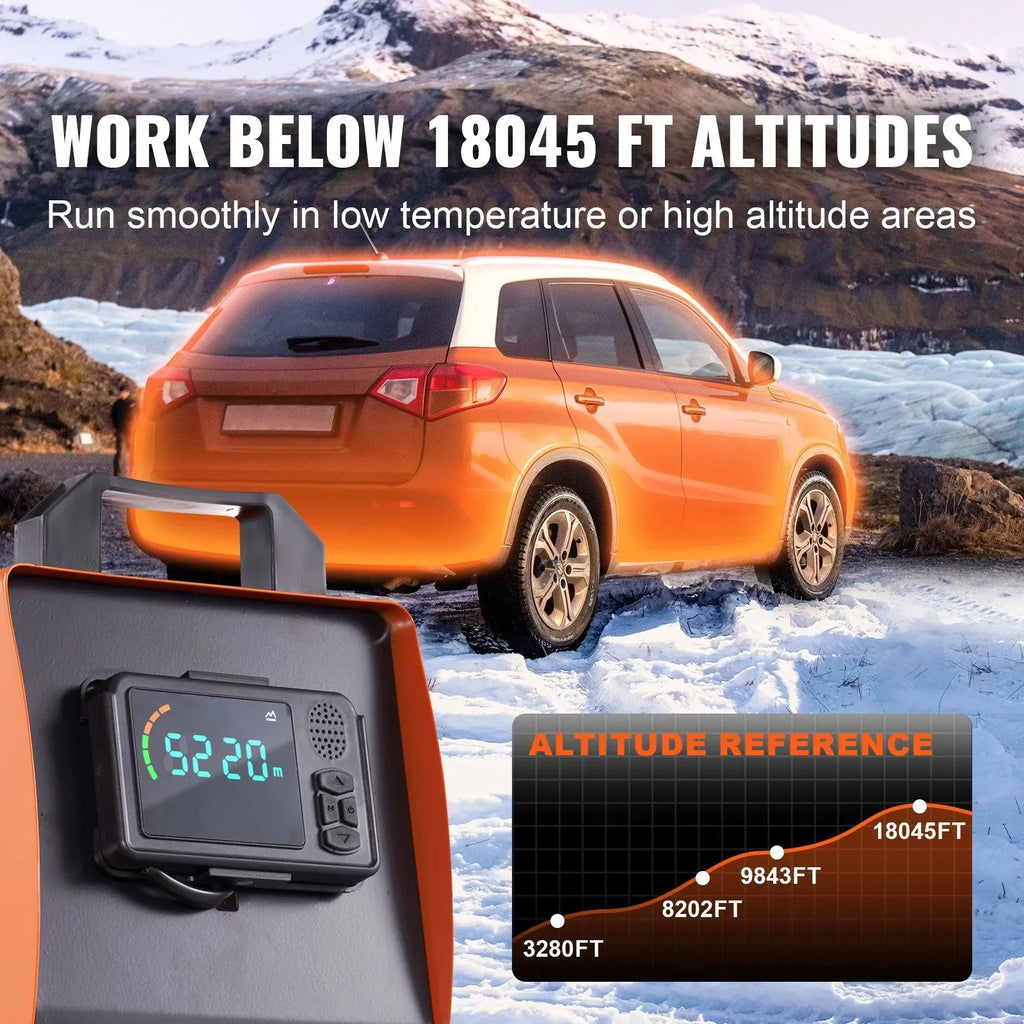 VEVOR 8KW Diesel Air Heater, Bluetooth App Control All-in-One Diesel Heater with Automatic Altitude Adjustment, Remote Control and LCD, Portable Parking Heater for RV, Trailer, Camper Van, Boat