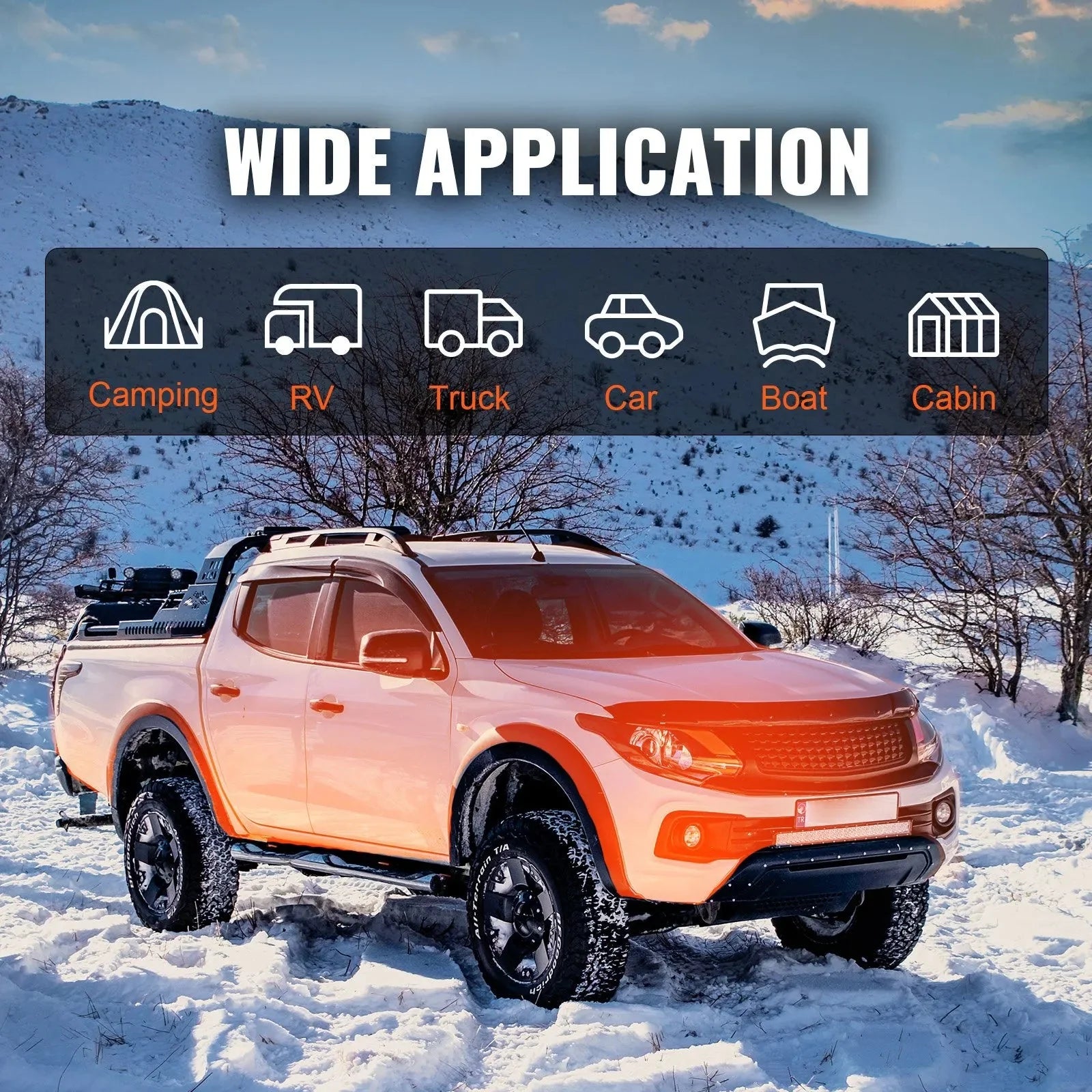VEVOR 8KW Diesel Air Heater, Bluetooth App Control All-in-One Diesel Heater with Automatic Altitude Adjustment, Remote Control and LCD, Portable Parking Heater for RV, Trailer, Camper Van, Boat