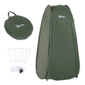 Outsunny Portable Pop Up Camping Shower Tent Dressing Changing Privacy Shelter Green