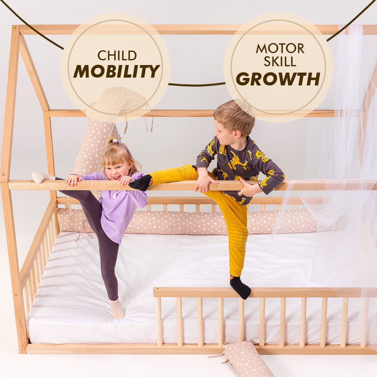 House Bed For Kids and Toddlers from 1 y.o.