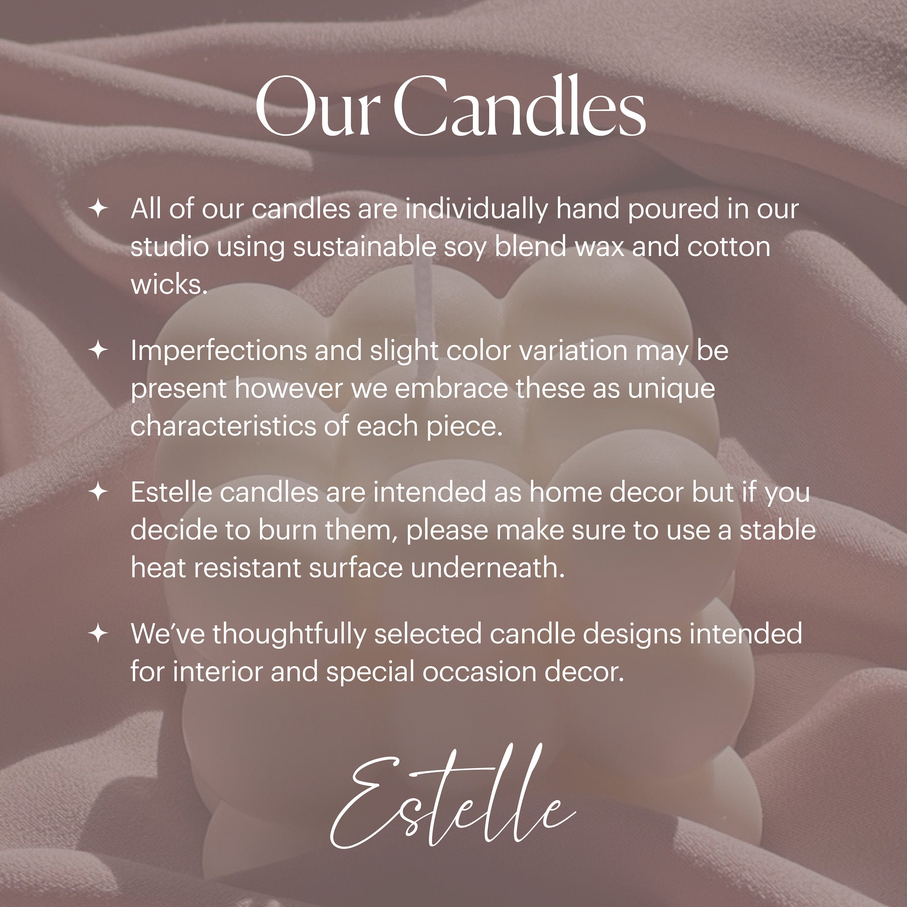 Collar Pillar Candle: Sculptural Geometric Soy Wax Candle