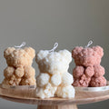 Teddy Bear Soy Wax Candle: Sculptural Bouquet Candle