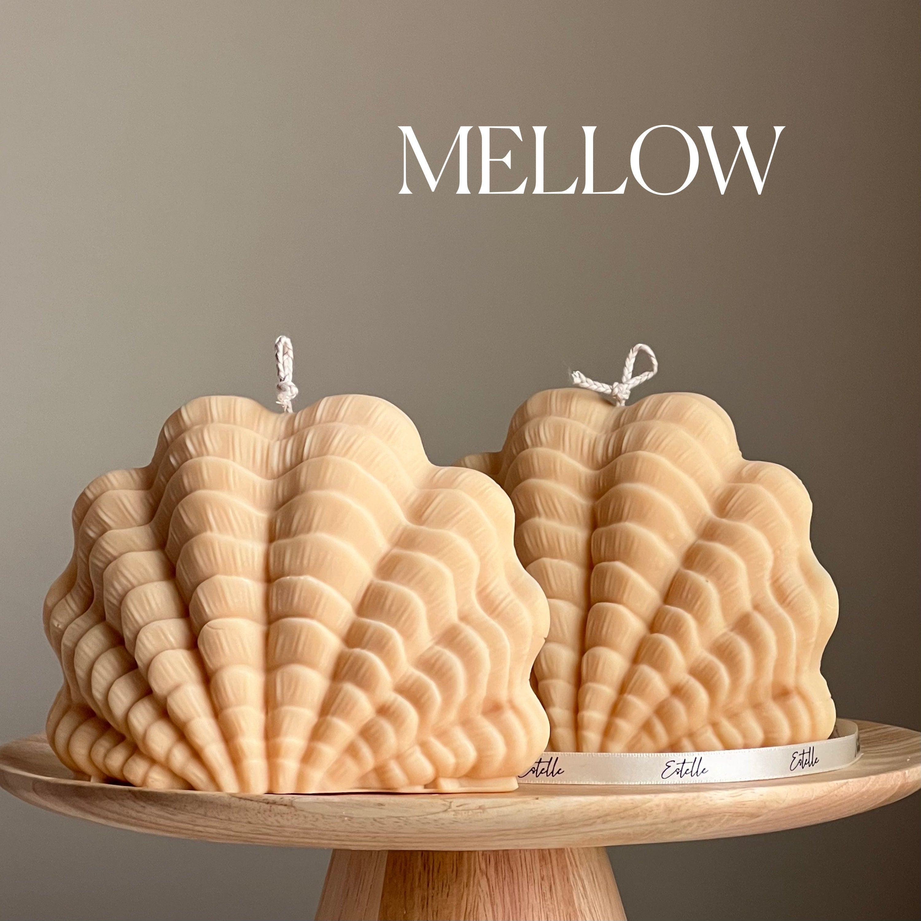 Huge Clam Shell Candle: Decorative Vegan Soy Wax Candle