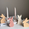 Easter Bunny Soy Candle Set: Pastel Spring Decor