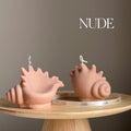 Sea Shell Soy Candle: Decorative Clam Shell, Unique Vegan Gift