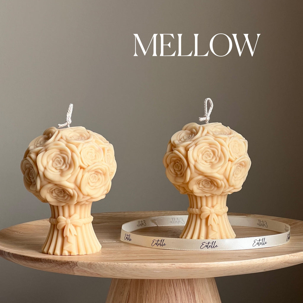 Sculptural Flower Bouquet Candle | Soy Wax Pillar