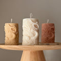 Fishtail Soy Pillar Candle: Handmade Home Decor