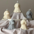 Halloween Dog Ghost Candle: Handmade Soy Wax Animal Gift