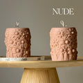 Flower Pillar Candle | Sculptural Garden House Warming Gift