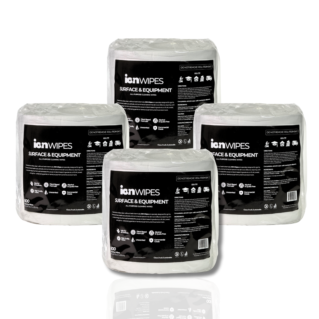 Gym Wipes – Surface & Equipment Cleaning Wipes 3200ct (4 Rolls/Case)