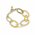 Linked Oval Bracelet - Gold Stainless Steel