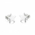 Star Silver Plate Stud Earrings