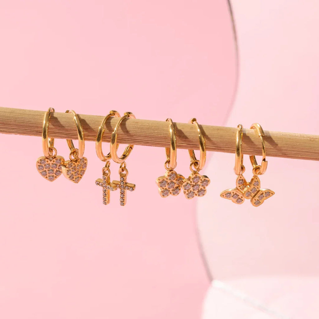 Sparkling Huggies Earrings