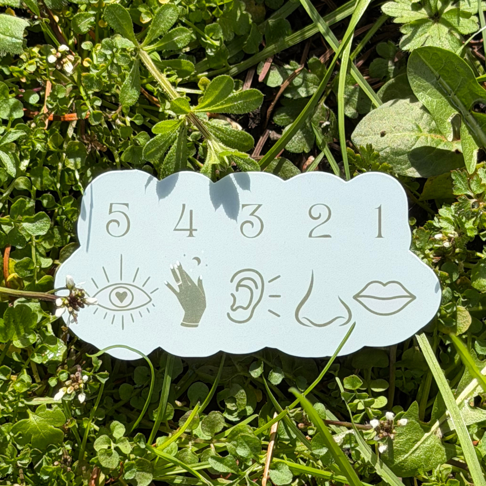 54321 Grounding Sticker