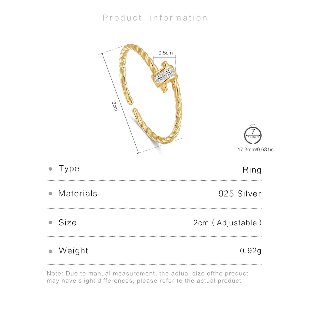 The Signature 925 Sterling Silver Twist Ring