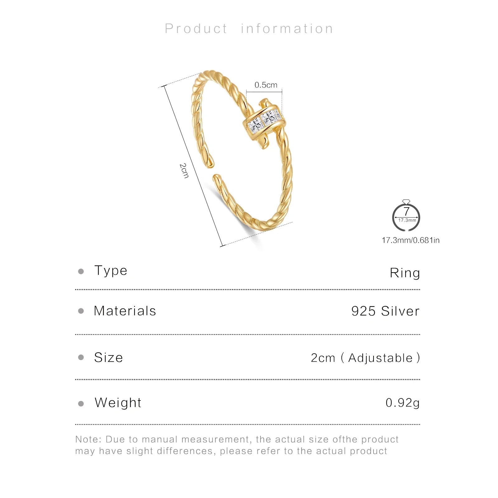 The Signature 925 Sterling Silver Twist Ring