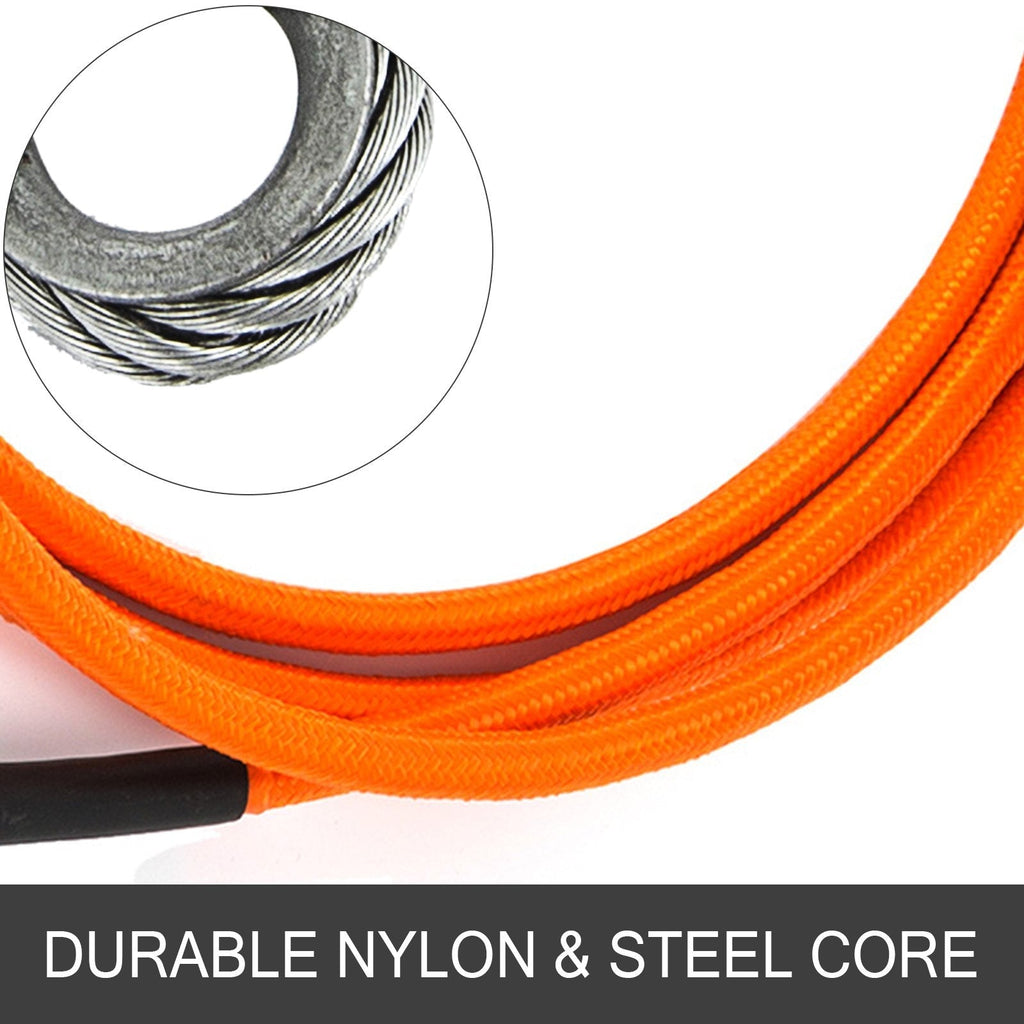 Climb Right 1/2" X 8' Steel Core Lanyard Kit Flipline Triple Lock Swivel Snap