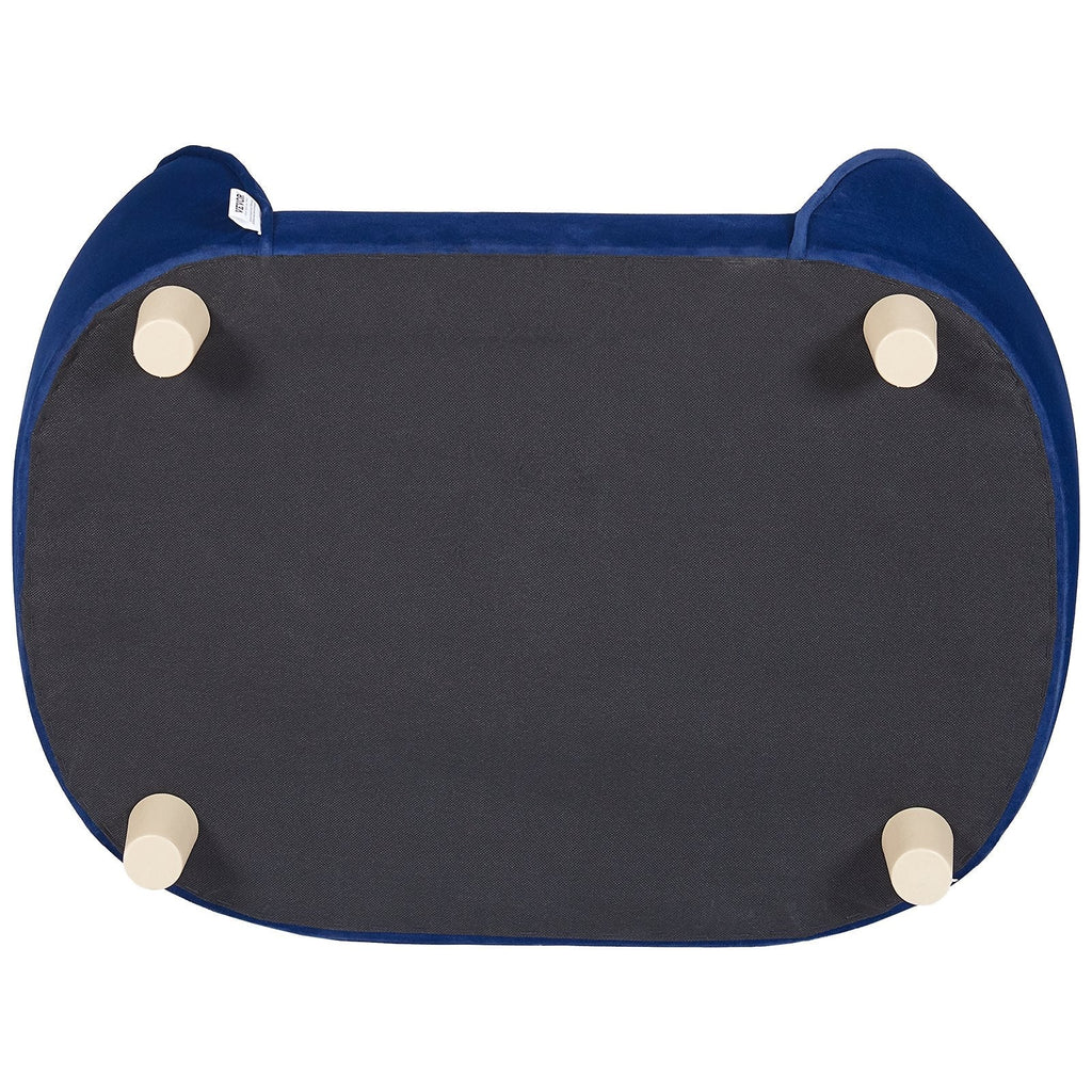 VEVOR Pet Sofa, Dog Couch for Medium-Sized Dogs and Cats, Soft Velvety Dog Sofa Bed, 81 lbs Loading Cat Sofa, Dark Blue