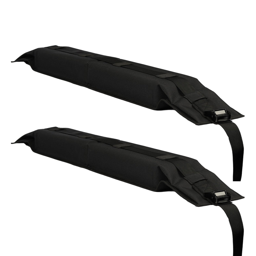 VEVOR Soft Roof Rack Pads, 31.5" Universal Car Roof Rack Pad, 176LBS Load Capacity Luggage Kayak Carrier with 4 Tie-Down Straps,  2 Quick Loop Straps & Storage Bag for SUP Canoe Snowboard Paddle Board