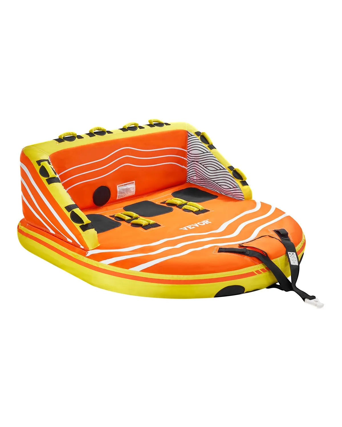 VEVOR Towable Tube for Boating 1-3 Riders Inflatable Boat Tubes and Towables