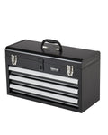 VEVOR Tool Box 20.5-inch Portable Metal Tool Box with 3 Drawers Tool Organizer