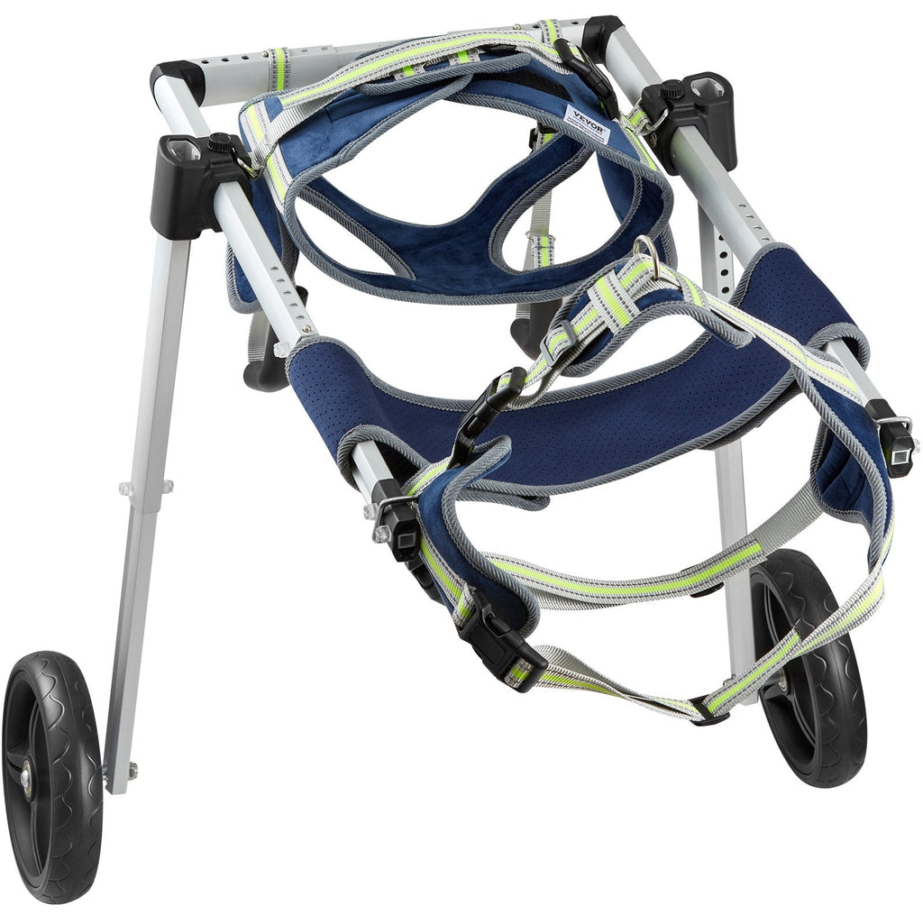 VEVOR 2 Wheels Dog Wheelchair for Back Legs, Pet Wheelchair Lightweight & Adjustable Assisting in Healing,  Dog Cart/Wheelchair for Injured, Disabled, Paralysis, Hind Limb Weak Pet(L)