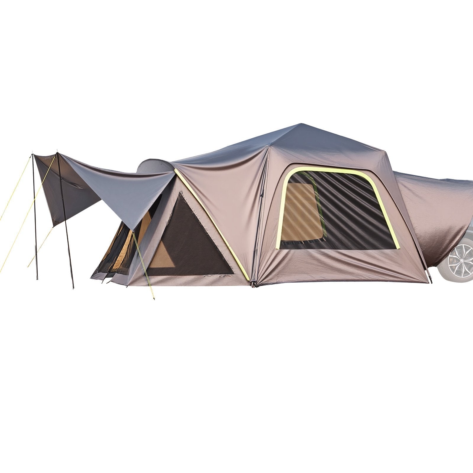 VEVOR SUV Camping Tent Outdoor SUV Tent with Awning Waterproof for 5-8 Person